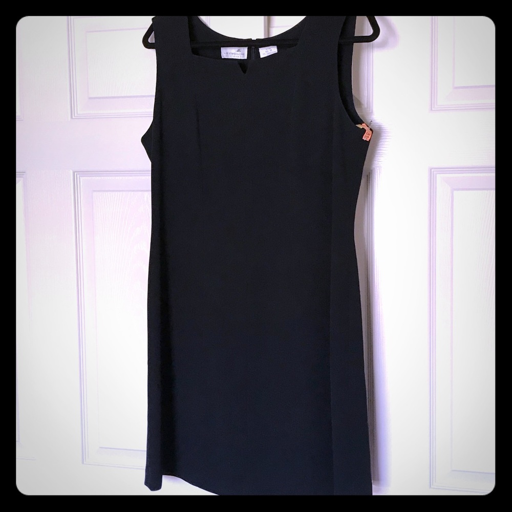 Liz Clairborne Black square neck dress
